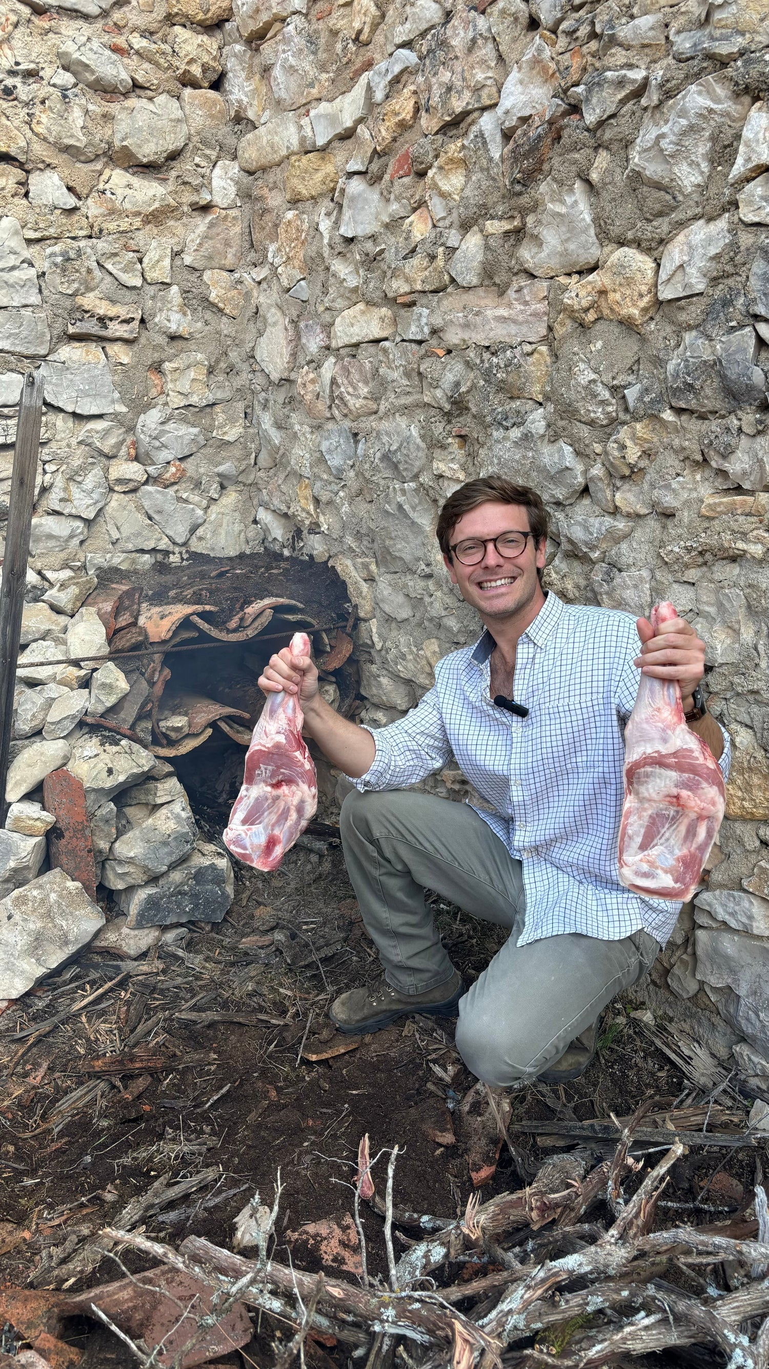 Paletillas de cordero lechal al horno con patatas