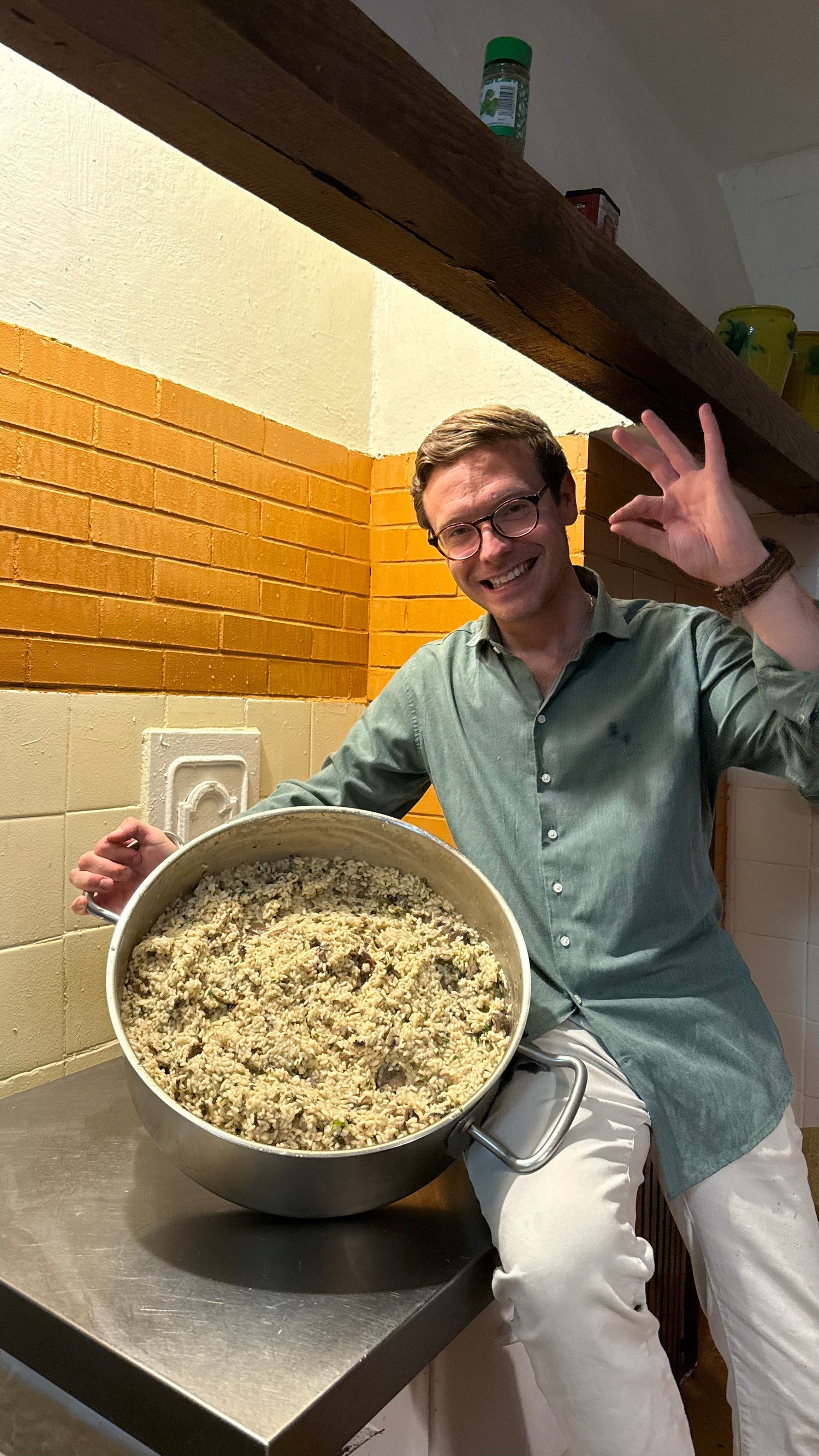 Risotto de setas cremoso