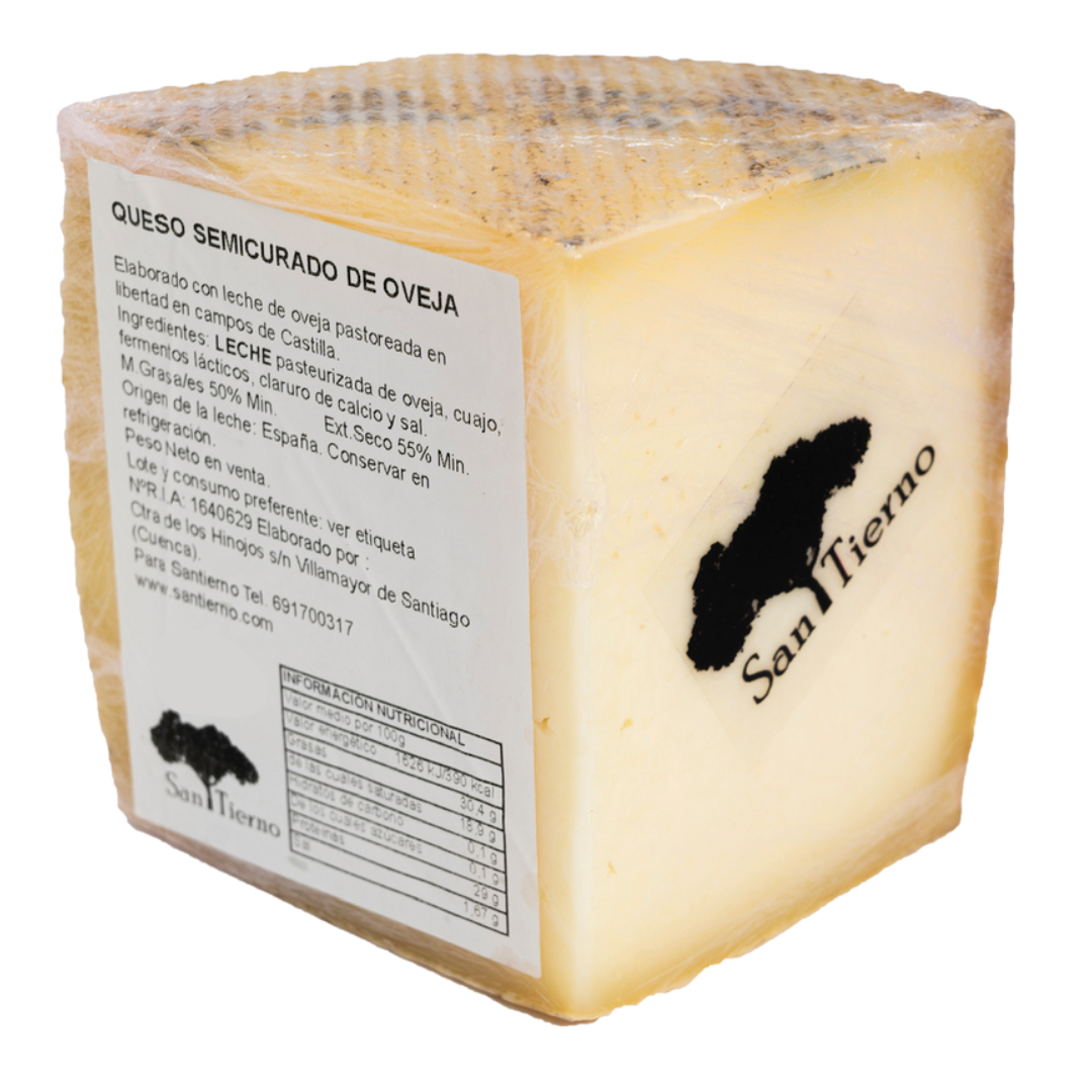 Cuña Queso Semicurado de Oveja Santierno